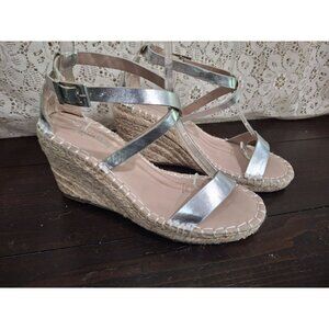 NWOB CHARLES by Charles David Nola Espadrille Wedge Sancdals/Sz. 7.5M